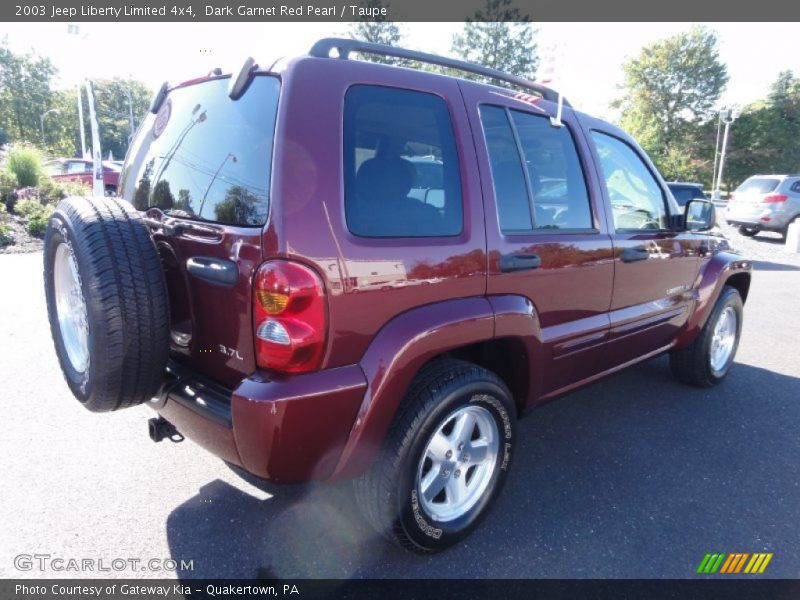 Dark Garnet Red Pearl / Taupe 2003 Jeep Liberty Limited 4x4