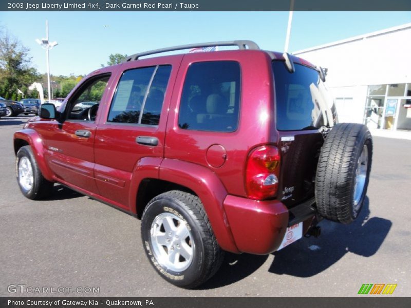 Dark Garnet Red Pearl / Taupe 2003 Jeep Liberty Limited 4x4