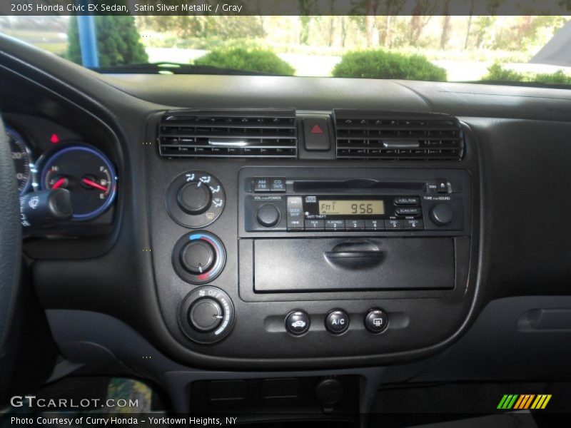 Satin Silver Metallic / Gray 2005 Honda Civic EX Sedan