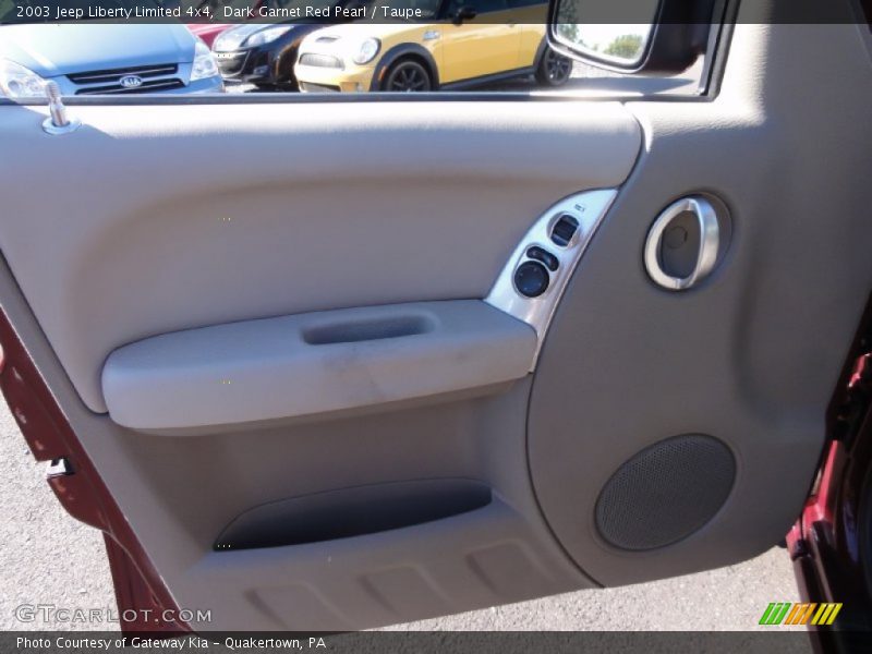 Dark Garnet Red Pearl / Taupe 2003 Jeep Liberty Limited 4x4