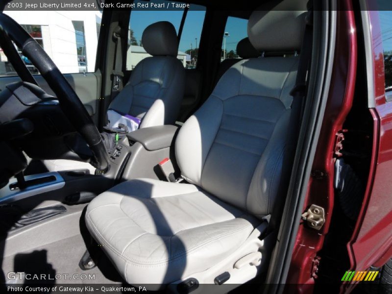 Dark Garnet Red Pearl / Taupe 2003 Jeep Liberty Limited 4x4