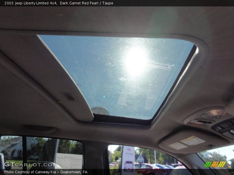 Dark Garnet Red Pearl / Taupe 2003 Jeep Liberty Limited 4x4