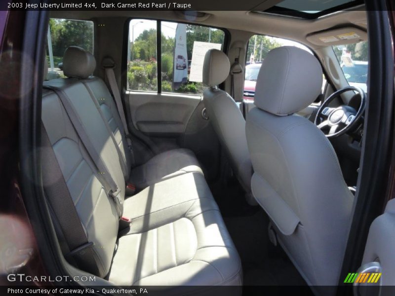 Dark Garnet Red Pearl / Taupe 2003 Jeep Liberty Limited 4x4