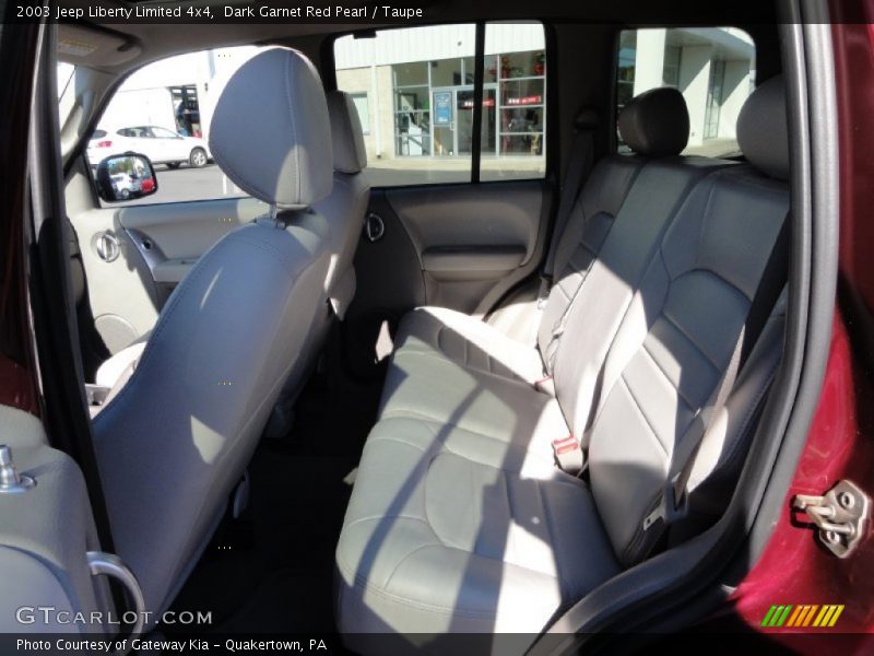 Dark Garnet Red Pearl / Taupe 2003 Jeep Liberty Limited 4x4