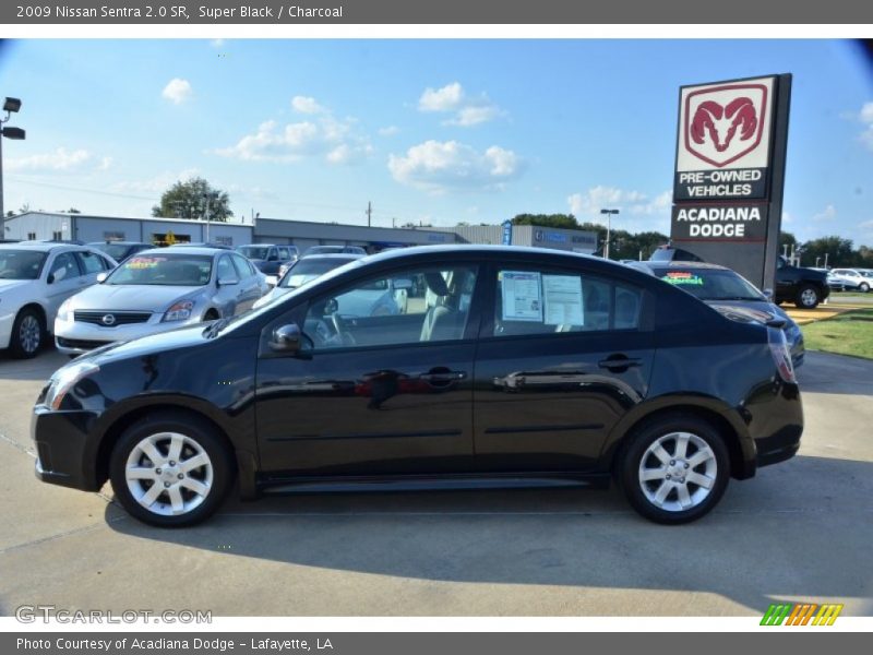Super Black / Charcoal 2009 Nissan Sentra 2.0 SR