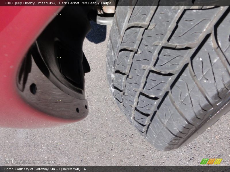 Dark Garnet Red Pearl / Taupe 2003 Jeep Liberty Limited 4x4