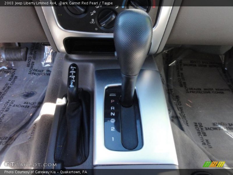 Dark Garnet Red Pearl / Taupe 2003 Jeep Liberty Limited 4x4