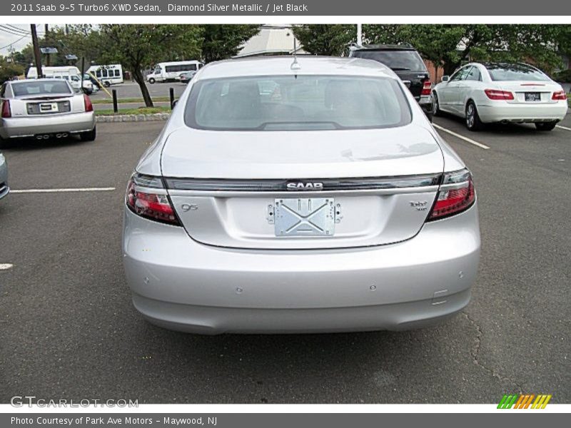 Diamond Silver Metallic / Jet Black 2011 Saab 9-5 Turbo6 XWD Sedan