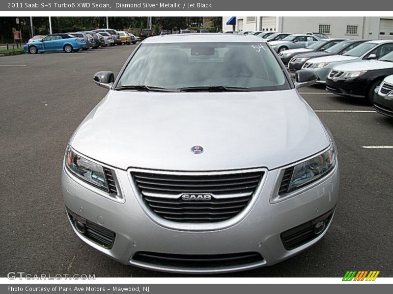 Diamond Silver Metallic / Jet Black 2011 Saab 9-5 Turbo6 XWD Sedan