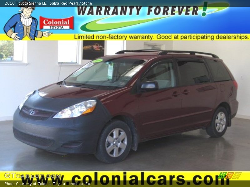 Salsa Red Pearl / Stone 2010 Toyota Sienna LE