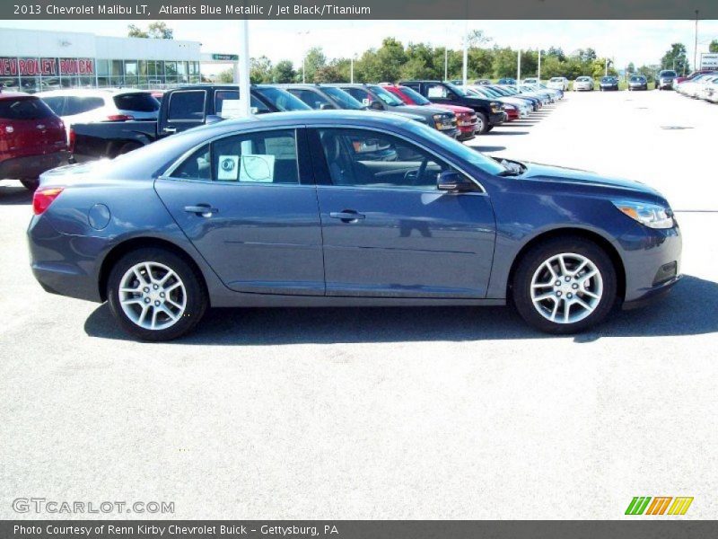 Atlantis Blue Metallic / Jet Black/Titanium 2013 Chevrolet Malibu LT