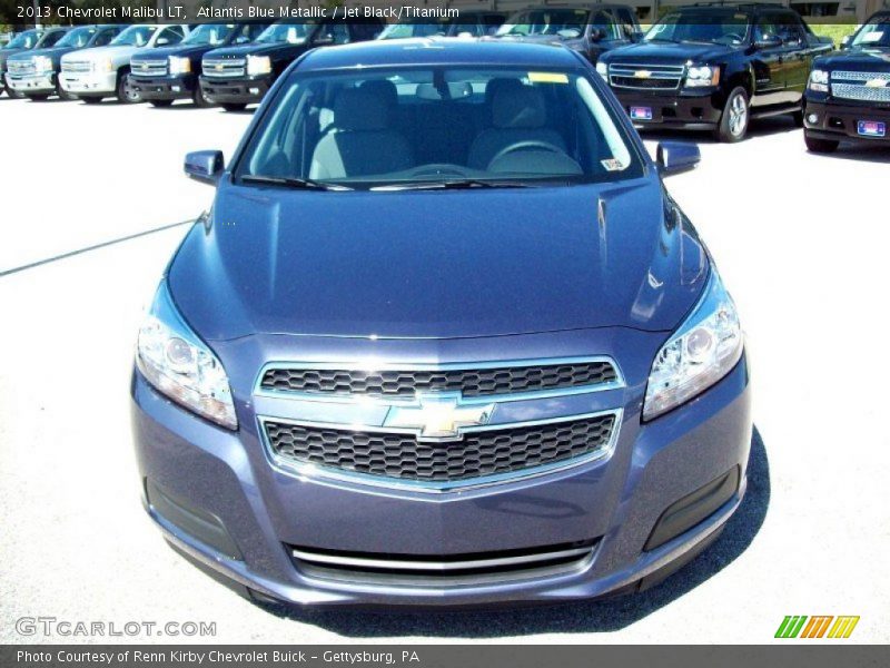 Atlantis Blue Metallic / Jet Black/Titanium 2013 Chevrolet Malibu LT