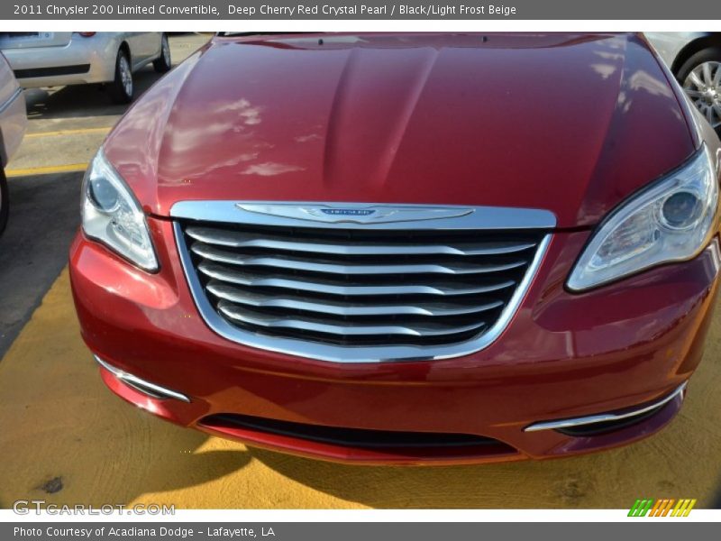 Deep Cherry Red Crystal Pearl / Black/Light Frost Beige 2011 Chrysler 200 Limited Convertible