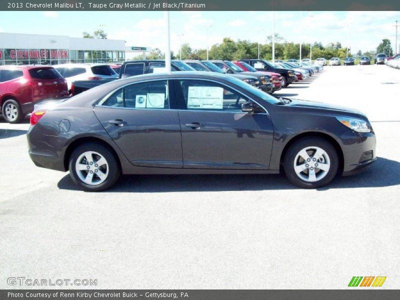 Taupe Gray Metallic / Jet Black/Titanium 2013 Chevrolet Malibu LT