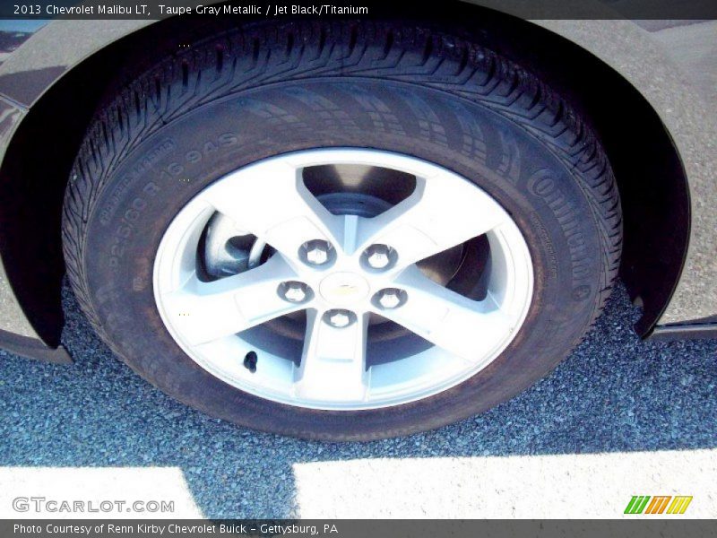 Taupe Gray Metallic / Jet Black/Titanium 2013 Chevrolet Malibu LT