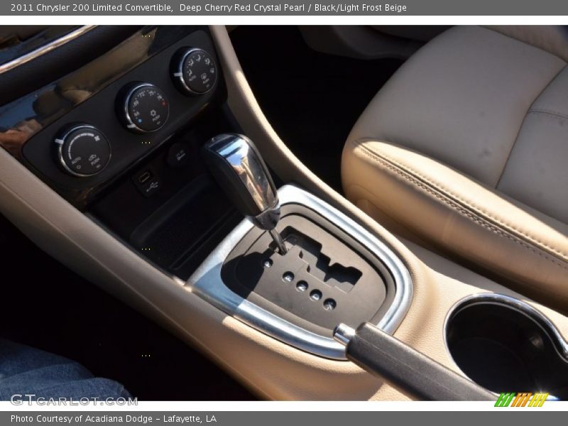 Deep Cherry Red Crystal Pearl / Black/Light Frost Beige 2011 Chrysler 200 Limited Convertible