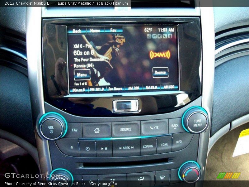 Taupe Gray Metallic / Jet Black/Titanium 2013 Chevrolet Malibu LT