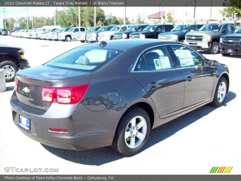 Taupe Gray Metallic / Jet Black/Titanium 2013 Chevrolet Malibu LT