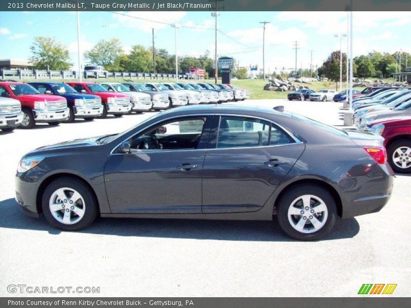 Taupe Gray Metallic / Jet Black/Titanium 2013 Chevrolet Malibu LT