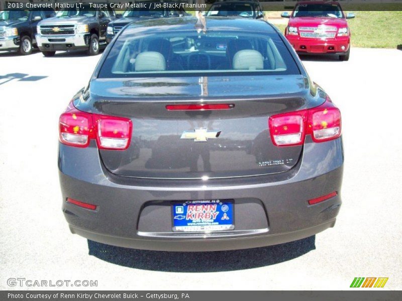 Taupe Gray Metallic / Jet Black/Titanium 2013 Chevrolet Malibu LT