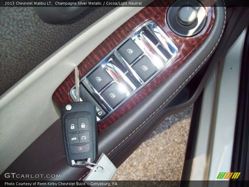 Champagne Silver Metallic / Cocoa/Light Neutral 2013 Chevrolet Malibu LT