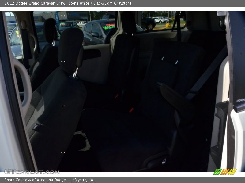 Stone White / Black/Light Graystone 2012 Dodge Grand Caravan Crew