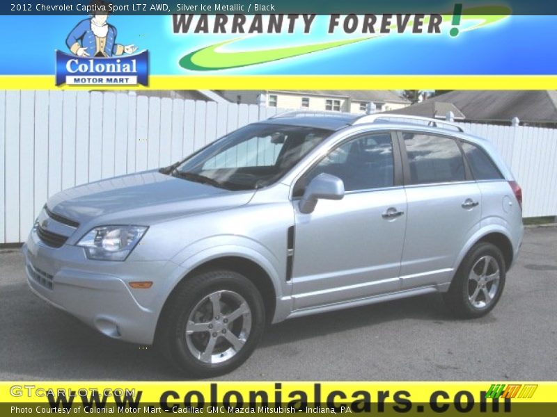 Silver Ice Metallic / Black 2012 Chevrolet Captiva Sport LTZ AWD