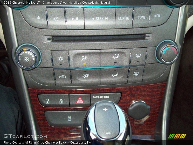 Champagne Silver Metallic / Cocoa/Light Neutral 2013 Chevrolet Malibu LT