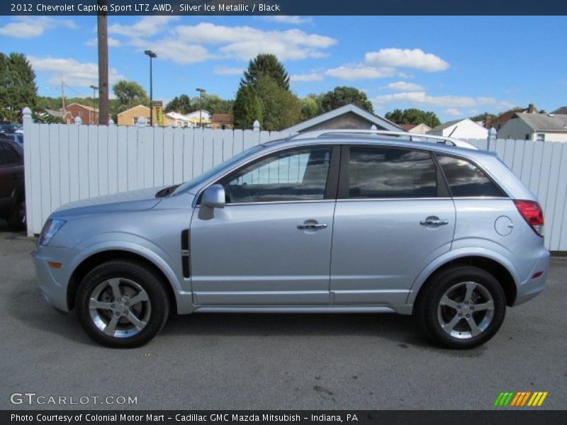 Silver Ice Metallic / Black 2012 Chevrolet Captiva Sport LTZ AWD