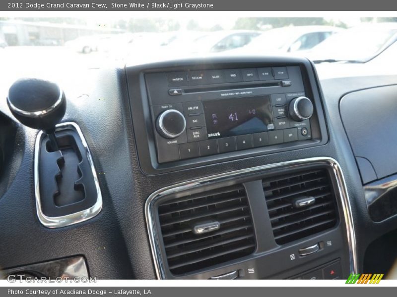Stone White / Black/Light Graystone 2012 Dodge Grand Caravan Crew