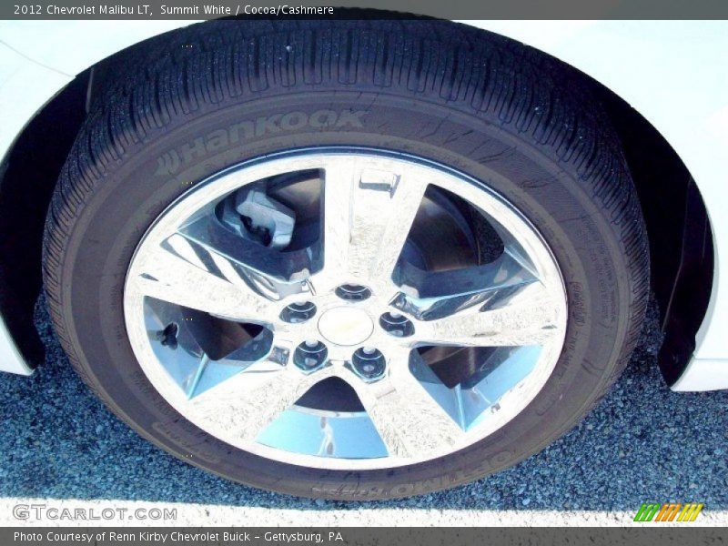 Summit White / Cocoa/Cashmere 2012 Chevrolet Malibu LT