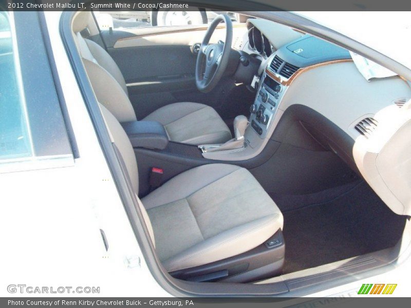 Summit White / Cocoa/Cashmere 2012 Chevrolet Malibu LT