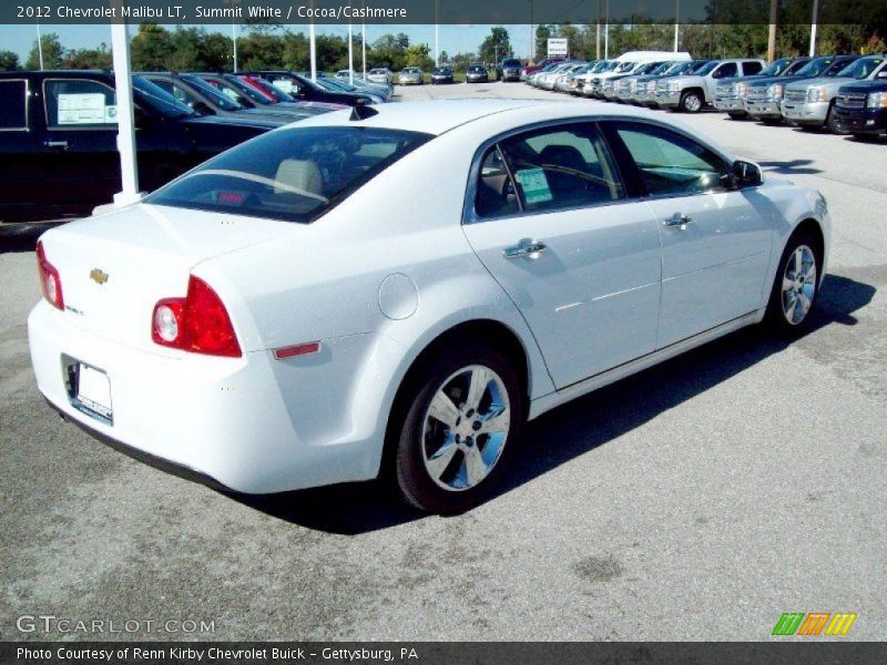 Summit White / Cocoa/Cashmere 2012 Chevrolet Malibu LT