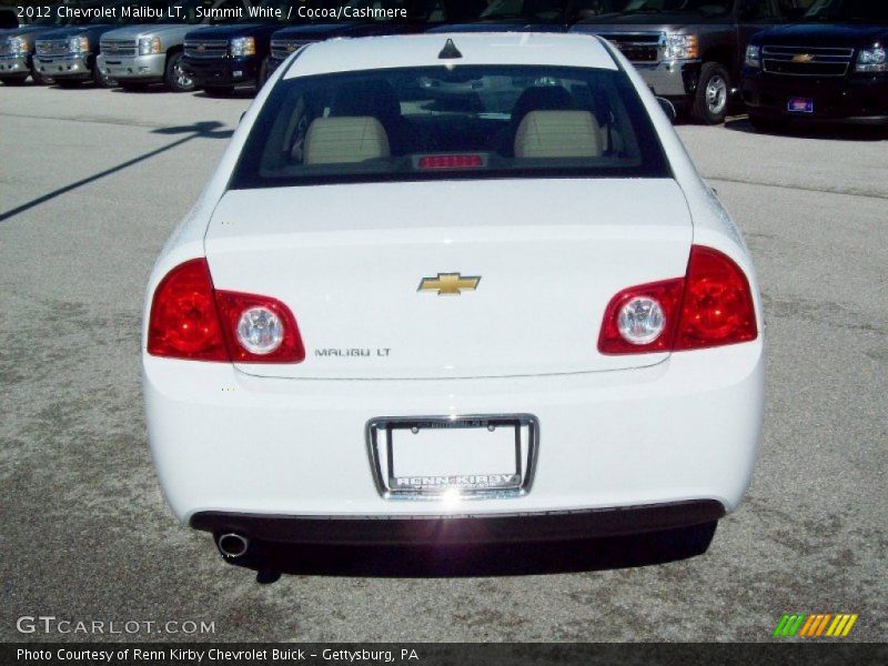 Summit White / Cocoa/Cashmere 2012 Chevrolet Malibu LT