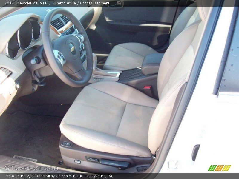 Summit White / Cocoa/Cashmere 2012 Chevrolet Malibu LT