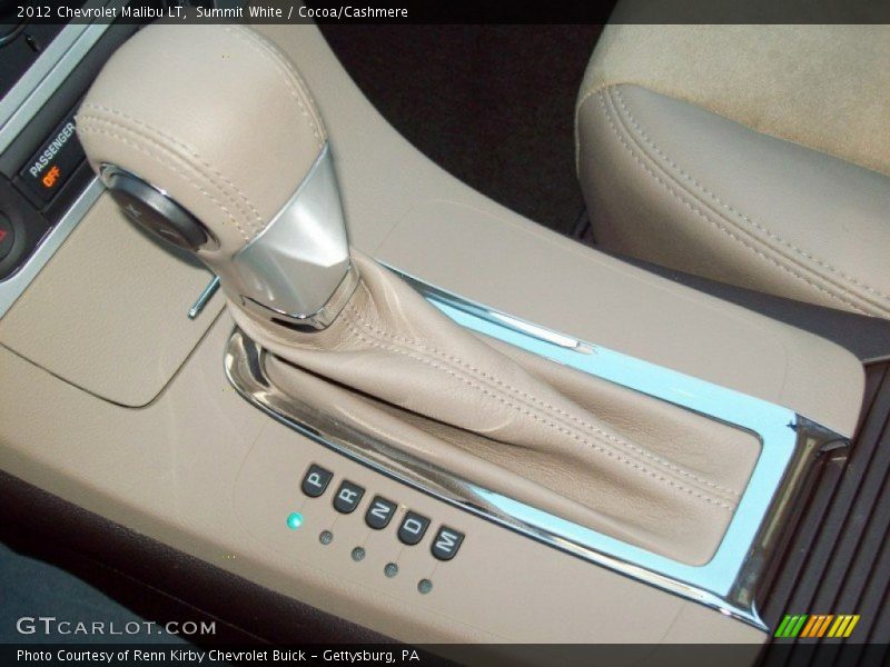 Summit White / Cocoa/Cashmere 2012 Chevrolet Malibu LT