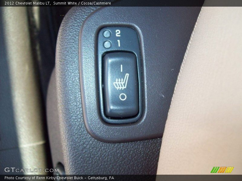 Summit White / Cocoa/Cashmere 2012 Chevrolet Malibu LT