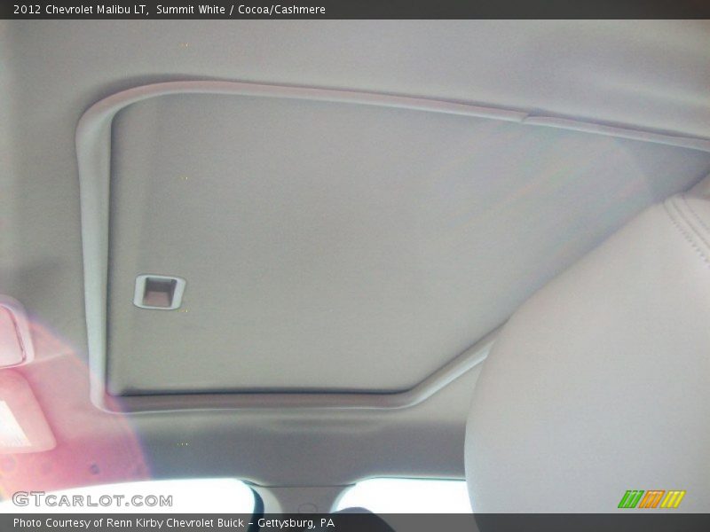 Summit White / Cocoa/Cashmere 2012 Chevrolet Malibu LT