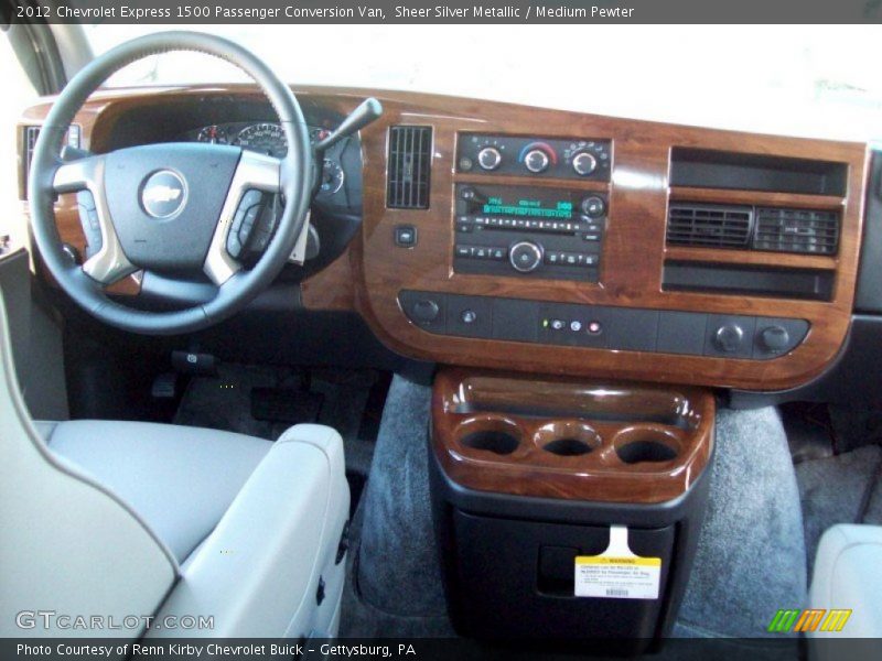 Sheer Silver Metallic / Medium Pewter 2012 Chevrolet Express 1500 Passenger Conversion Van