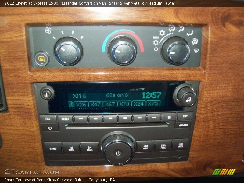 Sheer Silver Metallic / Medium Pewter 2012 Chevrolet Express 1500 Passenger Conversion Van