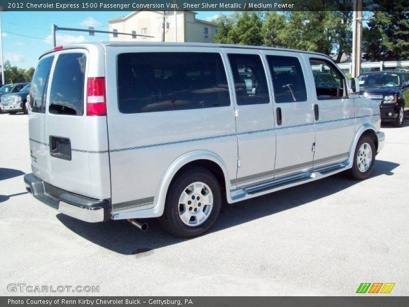 Sheer Silver Metallic / Medium Pewter 2012 Chevrolet Express 1500 Passenger Conversion Van