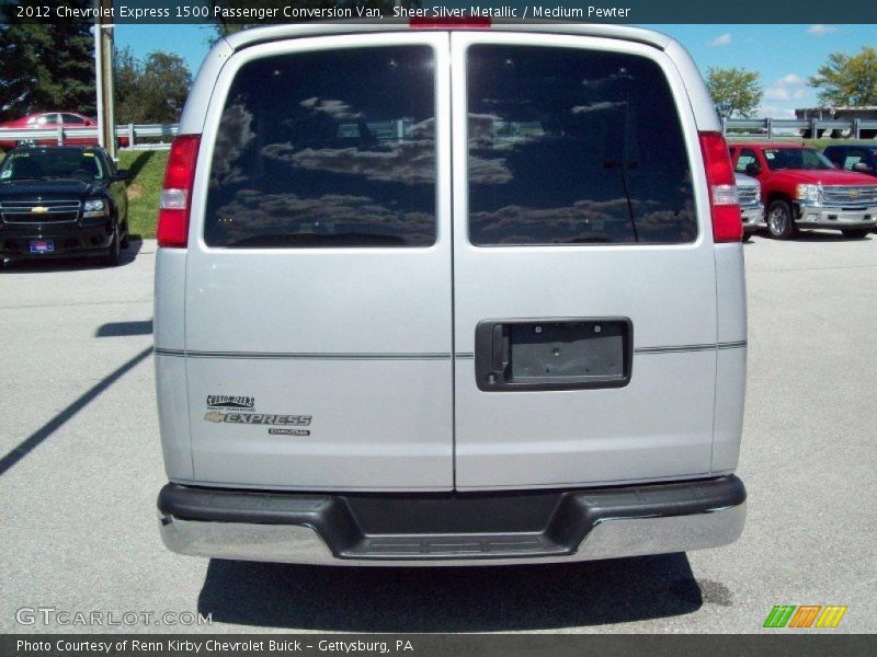 Sheer Silver Metallic / Medium Pewter 2012 Chevrolet Express 1500 Passenger Conversion Van