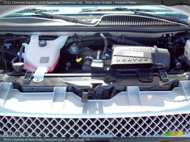 Sheer Silver Metallic / Medium Pewter 2012 Chevrolet Express 1500 Passenger Conversion Van
