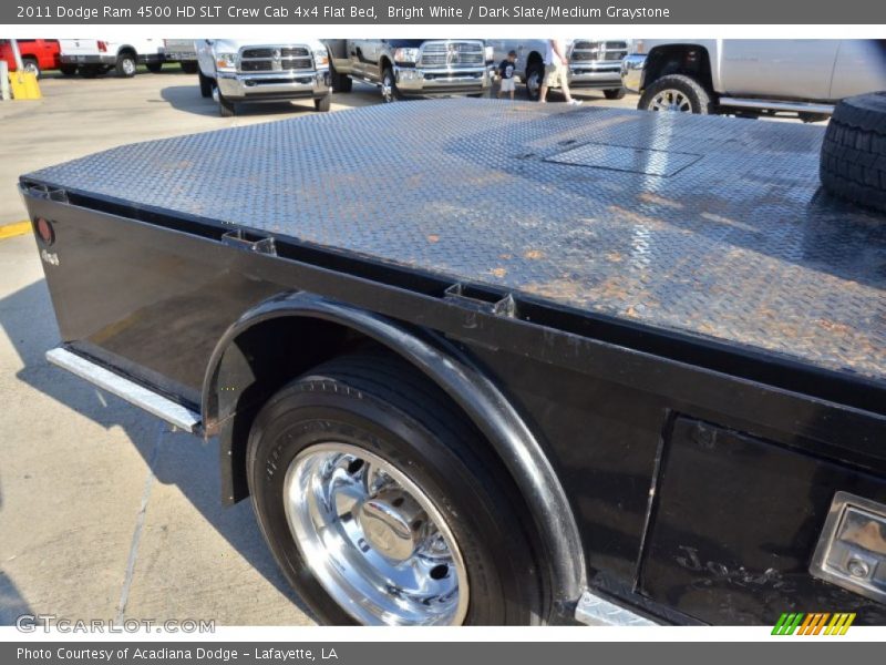 Bright White / Dark Slate/Medium Graystone 2011 Dodge Ram 4500 HD SLT Crew Cab 4x4 Flat Bed