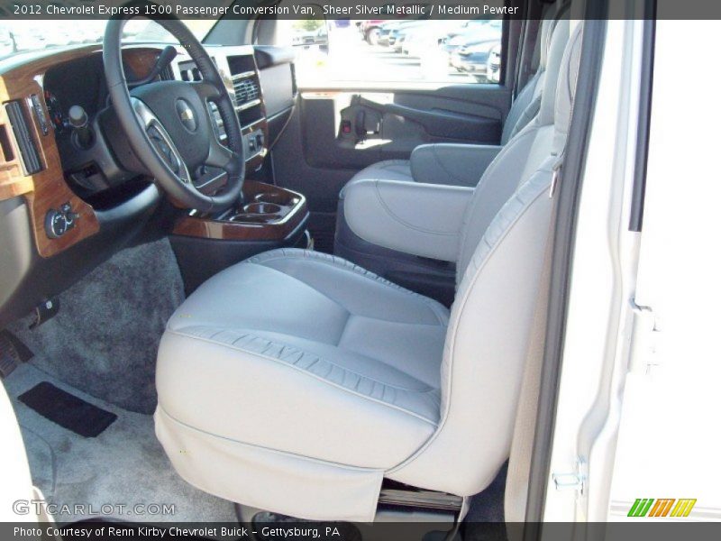 Sheer Silver Metallic / Medium Pewter 2012 Chevrolet Express 1500 Passenger Conversion Van