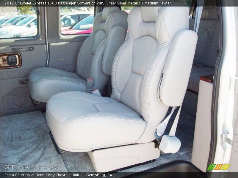 Sheer Silver Metallic / Medium Pewter 2012 Chevrolet Express 1500 Passenger Conversion Van