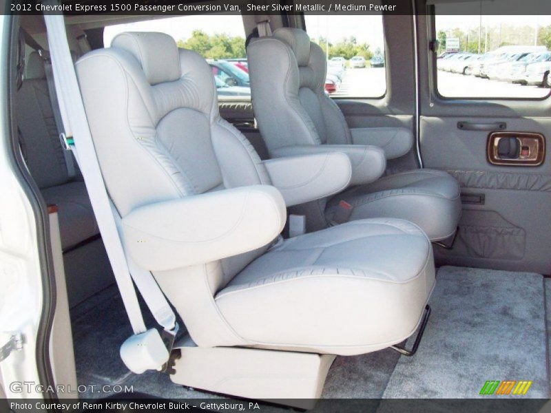 Sheer Silver Metallic / Medium Pewter 2012 Chevrolet Express 1500 Passenger Conversion Van