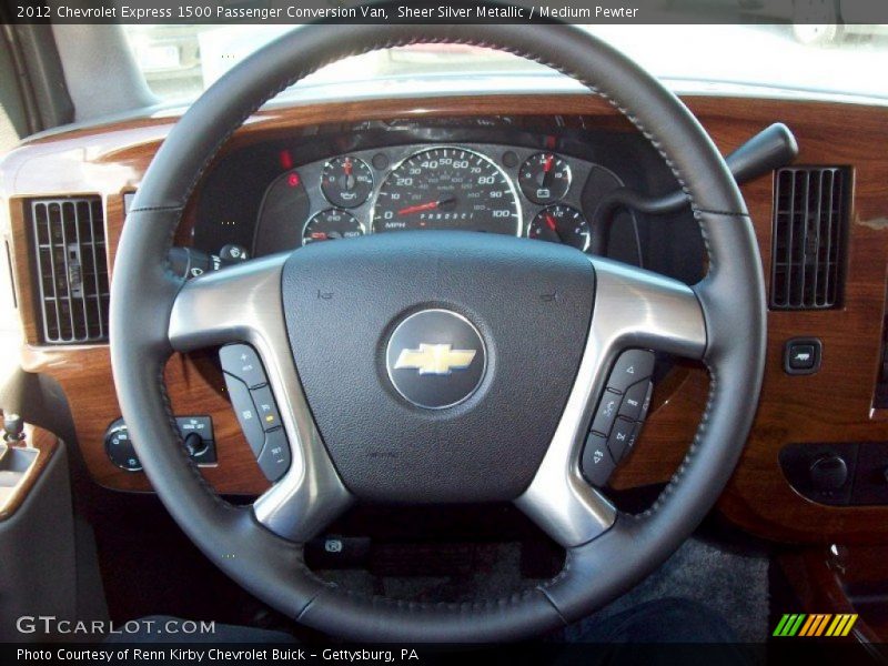 Sheer Silver Metallic / Medium Pewter 2012 Chevrolet Express 1500 Passenger Conversion Van