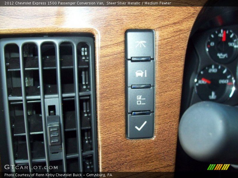 Sheer Silver Metallic / Medium Pewter 2012 Chevrolet Express 1500 Passenger Conversion Van
