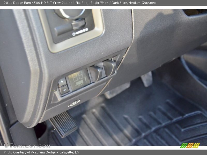 Bright White / Dark Slate/Medium Graystone 2011 Dodge Ram 4500 HD SLT Crew Cab 4x4 Flat Bed